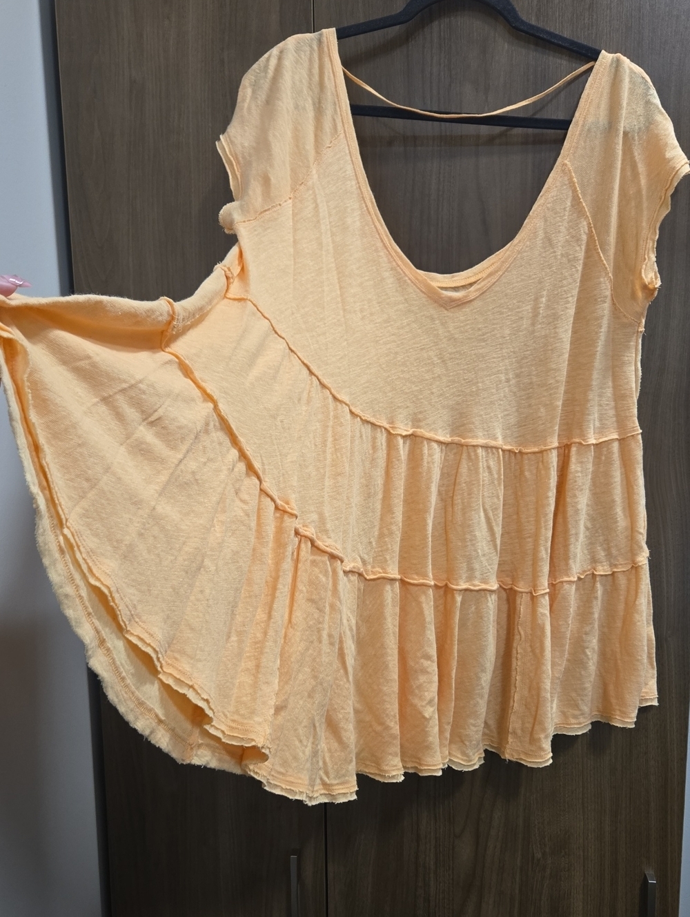 We The Free-"Sunshine in the Rain" Tiered Dress/Tunic-Size Small (Oversized) - Picture 9 of 15